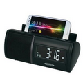 Jensen Bluetooth Clock Radio with Charging for All Smartphones